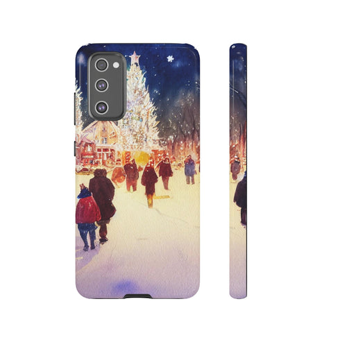A Christmas Market in Denver Colorado - Impact Resistant Phone Case Samsung Galaxy S20 FE Glossy